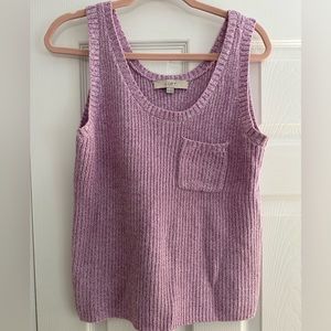 Loft Purple Sweater Tank